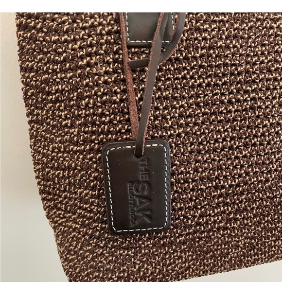 🆕 The Sak Elliot Lucca Brown Crochet Handbag - Picture 12 of 12